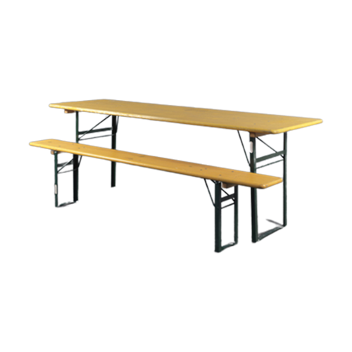 noleggio tavoli tavolo birreria in legno rettangolare 220x67 cm