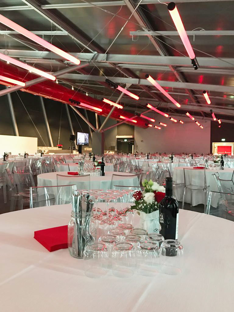allestimento evento cefla anniversario autodromo